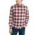 颜色: Almond, Nautica | Men's Sustainably Crafted Double Pocket Plaid Flannel Shirts