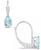 颜色: White Gold, Macy's | Aquamarine (3/4 Ct. T.W.) Leverback Earrings in 10K Yellow Gold or White Gold