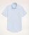 Brooks Brothers | Stretch Regent Regular-Fit Sport Shirt, Non-Iron Short-Sleeve Bengal Stripe Oxford, 颜色Vista Blue