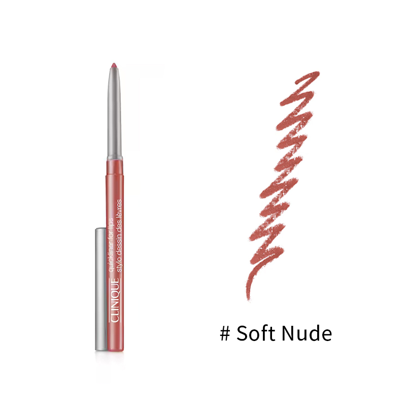 颜色: Soft Nude-柔和裸色, Clinique | 倩碧柔滑浓艳勾勒唇线笔 0.26g 清晰唇形持久显色