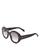 商品Celine | Bold 3 Dots Round Sunglasses, 53mm颜色Black/Gray Gradient