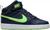 NIKE | Nike Kids' Grade School Court Borough Mid 2 Shoes, 颜色Navy/Lime