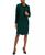 颜色: Emerald/Black, Nipon Boutique | Women's Houndstooth Jacket & Dress Set