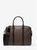 商品第3个颜色BROWN/BLACK, Michael Kors | Hudson Logo and Leather Briefcase