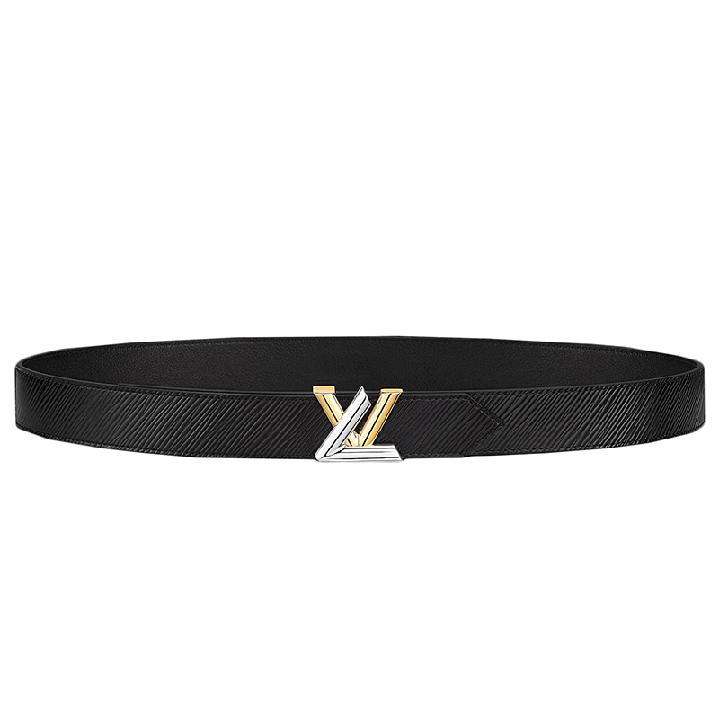 color 黑色系 75, Louis Vuitton | 预订款2-3周 Louis Vuitton/路易威登 女士黑色小牛皮扭纹Twist标志金银扣30毫米腰带M9360V