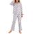 商品Charter Club | Printed Cotton Flannel Pajama Set, Created for Macy's颜色Grey Holiday Cars
