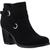 商品Style & Co | Style & Co. Womens Zolaa Faux Suede Block Heel Ankle Boots颜色Black MC
