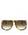color Havana/Green Gradient, Chloé | Women's West Flat Top Sunglasses, 62mm
