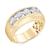 颜色: Yellow Gold, Macy's | Men's Diamond Channel-Set Ring (2 ct. t.w.) in 10k Gold