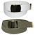 颜色: olive and white, CTM | Kid's Cotton Belt with Brass Military Buckle (Pack of 2 Colors)