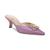 商品Sam Edelman | Brit Tour Slip-On Kitten-Heel Pumps颜色Lilac Haze Satin