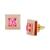 商品第3个颜色Pink Multi, Kate Spade | Gold-Tone Framed Color Crystal Square Stud Earrings