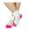 商品第4个颜色White, Sierra Socks | Toddler Combed Cotton Ribbed Turn Cuff 2 Pack Socks 2-4 YRS (FITS SHOE SIZE 6-11)