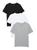 颜色: BLACK WHITE GREY, Hugo Boss | 3件装 男士棉质T恤