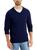 Club Room | Mens V Neck Ribbed Trim Pullover Sweater, 颜色navy blue