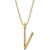 颜色: V, Sarah Chloe | Andi Initial Pendant Necklace in 14k Gold-Plate Over Sterling Silver, 18"