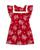 商品Sea | Girls' Alessia Smocked Floral Flutter Sleeve Dress - Little Kid, Big Kid颜色Red