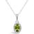 颜色: Peridot, Macy's | Gemstone and Diamond Accent Pendant Necklace in Sterling Silver