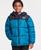 颜色: Teal, Reebok | Big Boys Contrast Yoke Long Sleeve Puffer Jacket