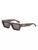 颜色: HAVANA DARK GREY, Off-White | Manchester Rectangular Sunglasses