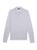 商品Theory | Long-Sleeve Heathered Polo Shirt颜色COOL HEATHER GREY