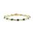 商品第1个颜色Emerald, Macy's | Emerald (7 ct. t.w.) & White Topaz (1-3/8 ct. t.w.) Pear Infinity Link Bracelet in Gold-Plated Sterling Silver (Also in Sapphire, Ruby & Tanzanite)