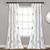 颜色: silver, Lush Decor | Pineapple Toss Window Curtain Panel Set
