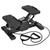 颜色: black, Global Bazaar | Mini Stepper with Resistance Bands Quiet Workout Digital Timer