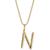 颜色: N, Sarah Chloe | Andi Initial Pendant Necklace in 14k Gold-Plate Over Sterling Silver, 18"