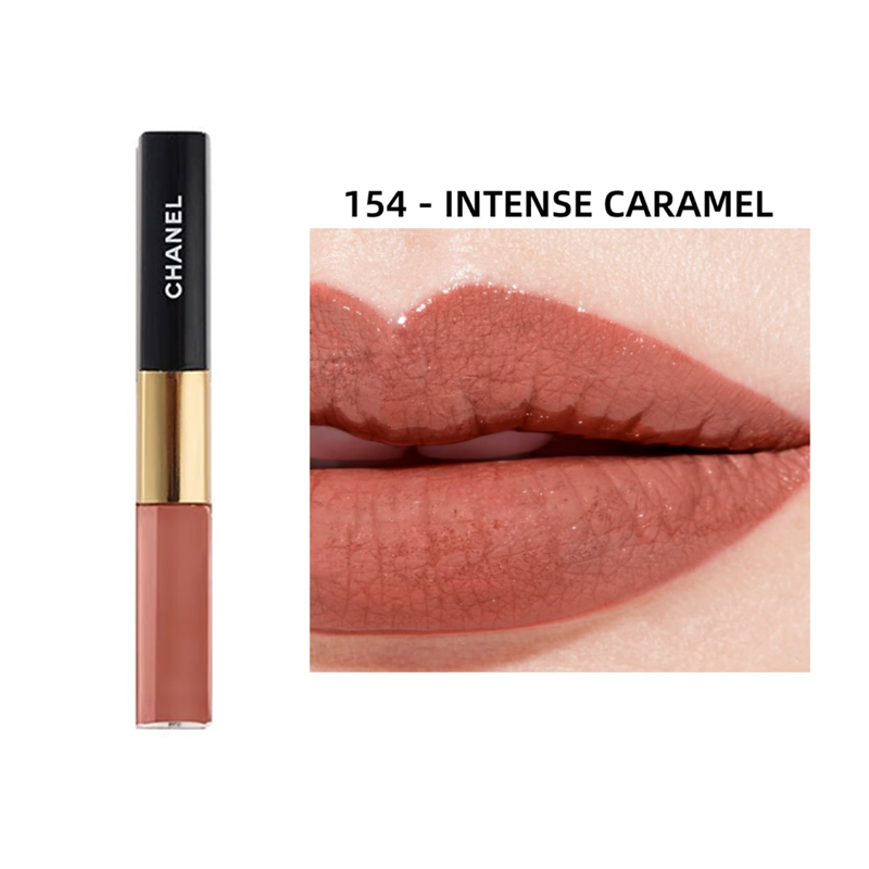 颜色: #154 INTENSE CARAMEL, Chanel | CHANEL香奈儿 双效持色双头唇釉 #174/154/182 8ml