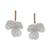 Lonna & Lilly | Gold-Tone Color Artistic Flower Drop Earrings, 颜色White