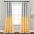颜色: yellow_gray, Lush Decor | Glitter Ombre Metallic Print Window Curtain Panel Set