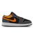 Jordan | Jordan 1 Low - Grade School Shoes, 颜色Black-Vivid Orange-Lt Graphite