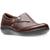 color Redwood, Clarks | Clarks Women's Ashland Lane Q Leather Ortholite Slip On Casual Loafer