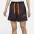 color Black/Orange, NIKE | Nike Fly AOP Crossover Shorts - Women's