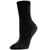 Memoi | Velour Luxe Women's Crew Socks, 颜色Black