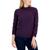 商品Karen Scott | Petite Mock Neck Zip-Back Sweater, Created for Macy's颜色Purple Dynasty