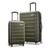 颜色: Vita Olive, Samsonite | Samsonite Omni 2 Hardside Expandable Luggage with Spinner Wheels, Checked-Medium 24-Inch, Midnight Black