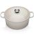颜色: Meringue, Le Creuset | Le Creuset Signature Cast Iron Round Casserole - 28cm - Bamboo Green