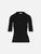 color BLACK, ROSETTA GETTY | Cropped Sleeve T-Shirt