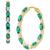 颜色: Emerald, Macy's | Emerald (3 ct. t.w.) & White Topaz (1/4 ct. t.w.) Marquise In & Out Small Hoop Earrings in 14k Gold, 0.82" (Also in Ruby & Sapphire)