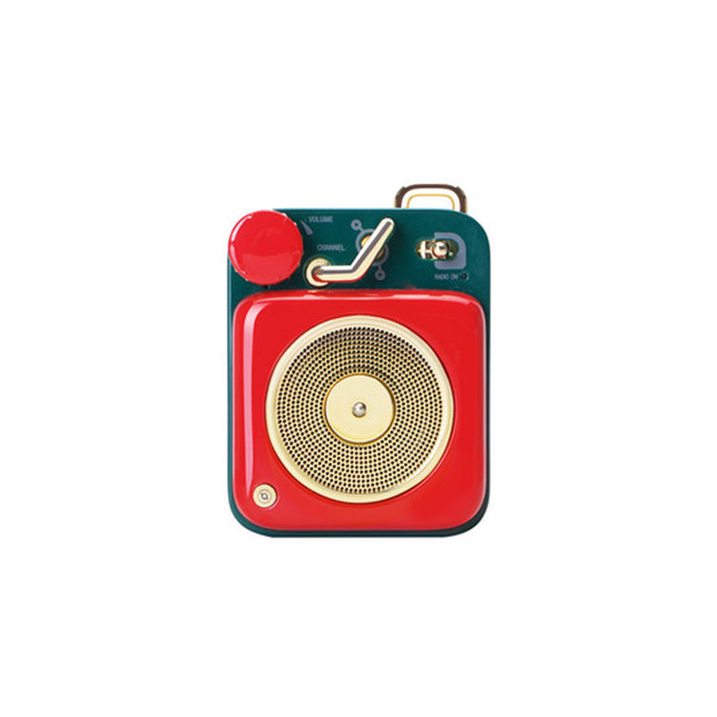 商品第1个颜色幸运红, MAOWANG | 音响原子唱机B612蓝牙音箱无线迷你小音响便携低音炮cd机