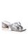 Stuart Weitzman | Women's Sofia 45 Slip On Bow Sandals, 颜色Silver