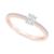 商品第1个颜色Rose Gold, Macy's | Diamond Oval Engagement Ring (1/2 ct. t.w.) in 14k Gold