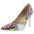 商品Sam Edelman | Sam Edelman Womens Hazel Pumps颜色Lilac/Yellow Snake Print