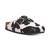 INC International | Women's Wenna Slip-On Buckled Clogs, Created for Macy's, 颜色Black/White Haircalf