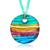 Ross-Simons | Ross-Simons Italian Multicolored Murano Glass Bead Pendant Necklace With 18kt Gold Over Sterling, 颜色20 in