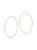 颜色: 0.80 X 30 MM, Saks Fifth Avenue | Build Your Own Collection 14K Yellow Gold Endless Tube Hoop Earrings