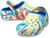 Crocs | Classic Lined Clog (Toddler), 颜色Sulphur/Multi Marbled Tie-Dye