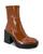 color Rust, Kenneth Cole | Women's Amber Square Toe High Heel Booties
